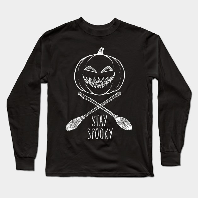 Stay Spooky Long Sleeve T-Shirt by jleonardart